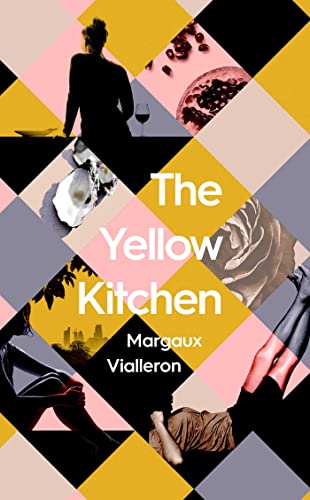 Book cover featuring a yellow and pink diamond pattern with various photographic images.