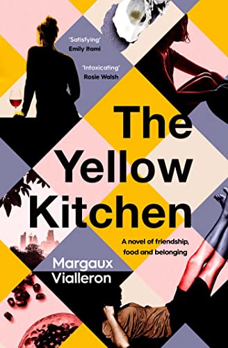 Book cover for “The Yellow Kitchen” with fragmented images and bold text.