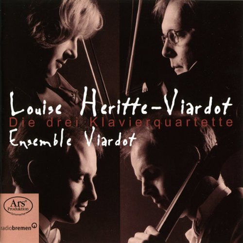 "CD cover with three musicians playing string instruments, sepia-toned, with white and red text."