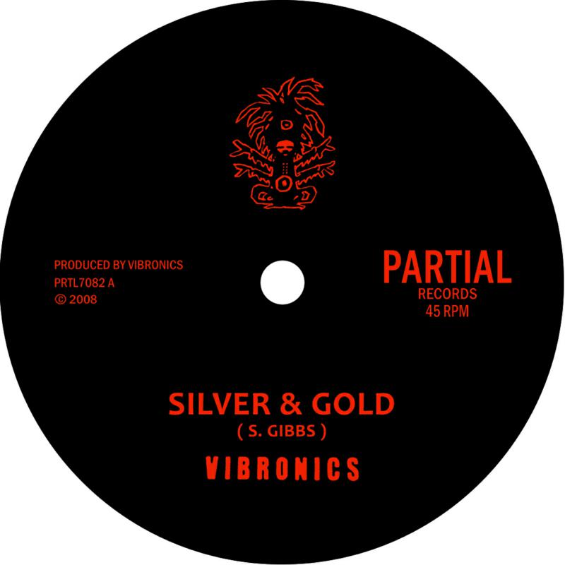 Black vinyl record label with red lion graphic and text details.