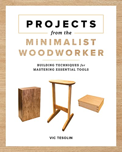 Book cover with woodworking projects: stool, box, and wood blocks.