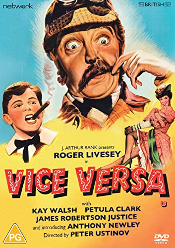 Vice Versa" DVD cover featuring a man and boy with swapped appearances.