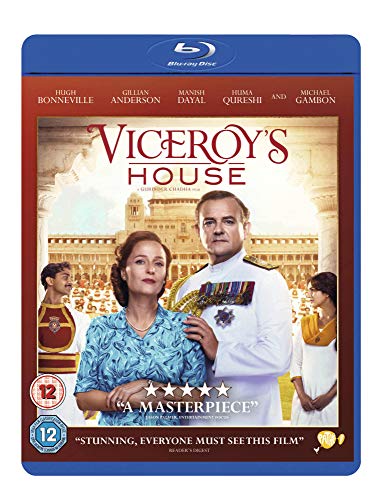Viceroy's House" Blu-ray cover featuring a colonial couple and Indian staff.