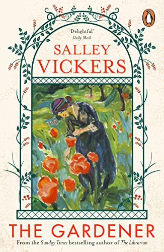 Book cover for The Gardener by Salley Vickers featuring an impressionist painting of a gardener.