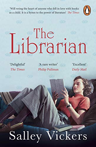 Book cover of "The Librarian" by Salley Vickers, featuring a woman reading on a sofa.
