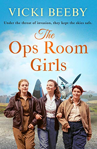 Book cover featuring three women in WWII-era clothing near an airplane.
