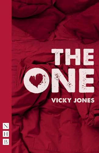 Book cover: "The One" with a heart shape on red bedding.