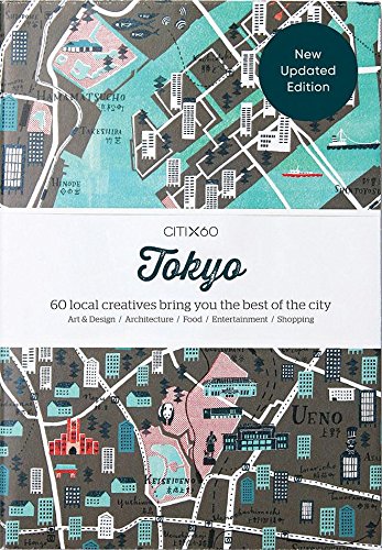 CITIx60 Tokyo city guide cover with illustrated map and text.