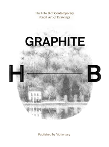 Book cover for "Graphite" featuring pencil grades and a landscape drawing.