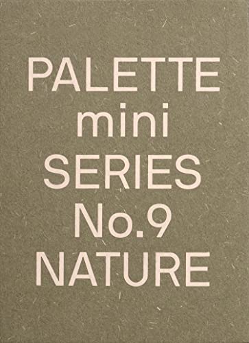 Text on a textured olive green background reads PALETTE mini SERIES No.9 NATURE.