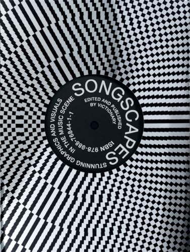 Book cover with black and white optical illusion and central circular text.