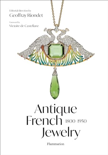 Book cover featuring an ornate, diamond-studded peacock pendant necklace.