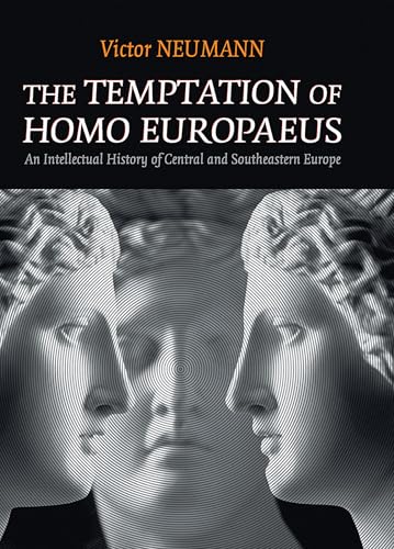 Book cover: “The Temptation of Homo Europaeus” with sculpted faces.