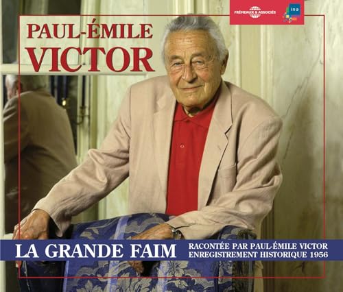 CD cover featuring a portrait of Paul-Émile Victor wearing a beige jacket and red shirt.