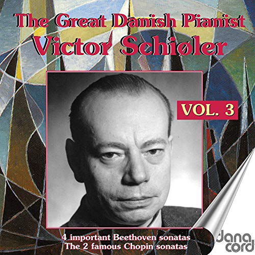 CD cover featuring portrait of pianist Victor Schioler, volume 3.