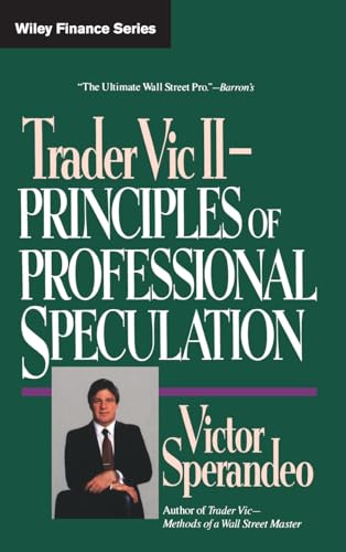 Book cover: "Trader Vic II" by Victor Sperandeo, with author portrait.