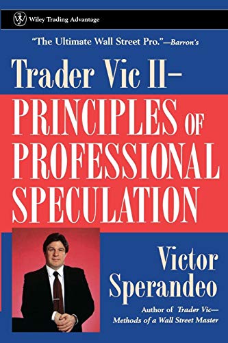 Book cover: “Trader Vic II” by Victor Sperandeo, featuring author portrait.