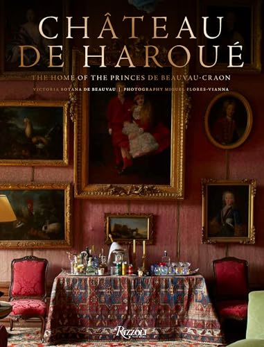 Book cover showing a red-walled room with framed portraits and a draped console table.
