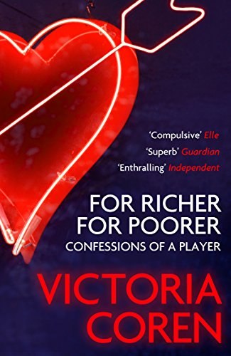 Book cover with a red neon heart and title: "For Richer, For Poorer.