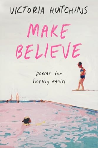 Book cover with pink title, illustration of a swimmer and ocean scene.