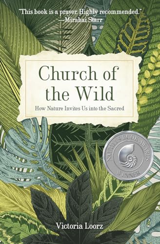 Book cover titled Church of the Wild with green botanical illustrations and award seal.