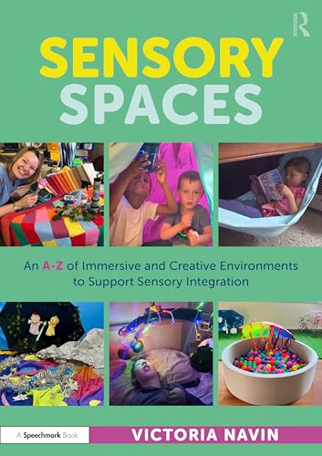 Book cover featuring children interacting with colorful sensory play spaces.