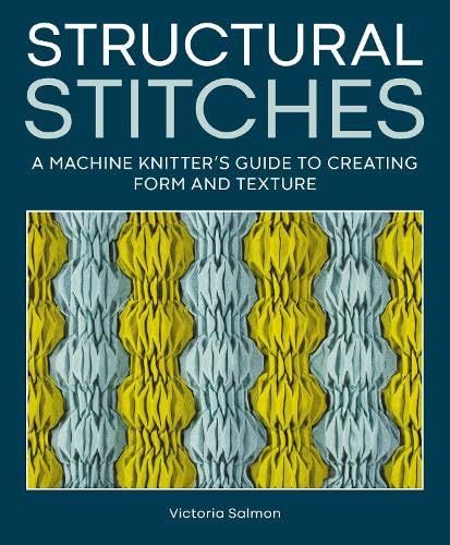Book cover: “Structural Stitches” with textured knitted fabric samples.