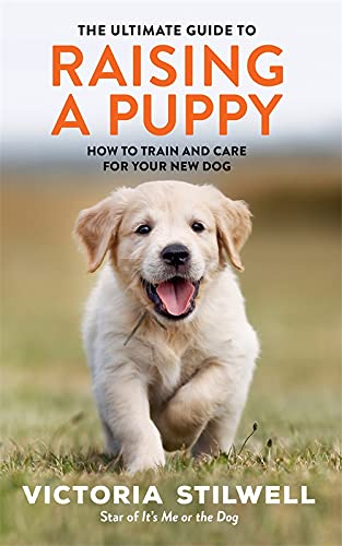 Book cover featuring a golden retriever puppy and text: "Raising a Puppy.