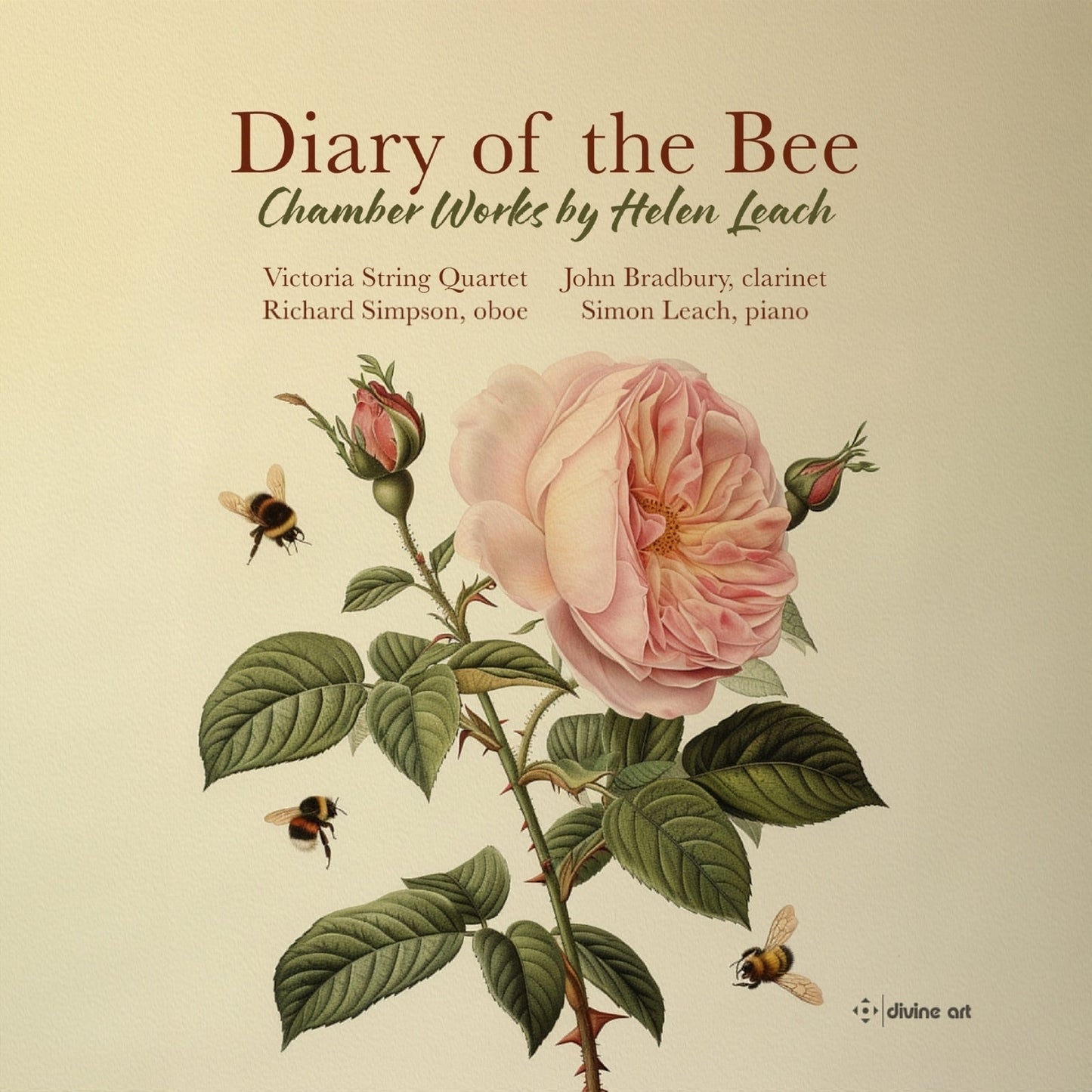 CD cover: roses and bees with text "Diary of the Bee" and artist names.