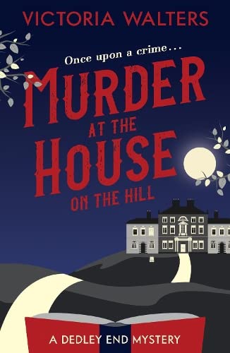 Book cover: dark mansion on a hill under a full moon.