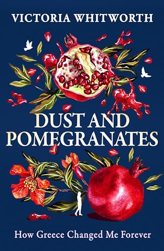 Book cover with pomegranates, leaves, birds, and a small figure.