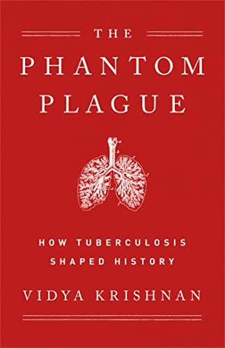 Red book cover with lungs illustration and title "Phantom Plague.