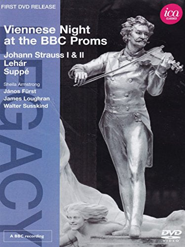 DVD cover for “Viennese Night at the BBC Proms” featuring a violinist.