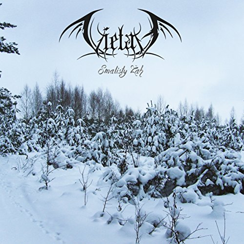 Vietah album cover: snowy forest landscape with black metal logo.