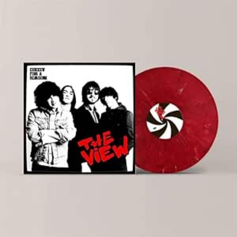 Vinyl record of View’s “Cheeky For A Reason” album, black cover.