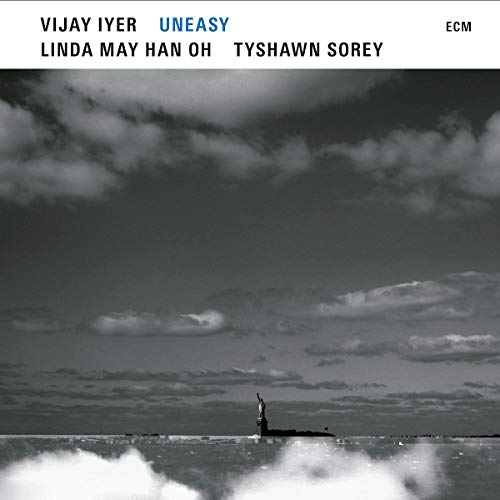 Album cover for Vijay Iyer’s “Uneasy” featuring a submarine at sea.
