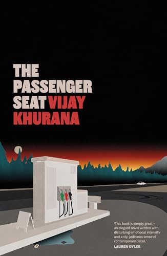 Book cover for The Passenger Seat by Vijay Khurana featuring a gas station scene.