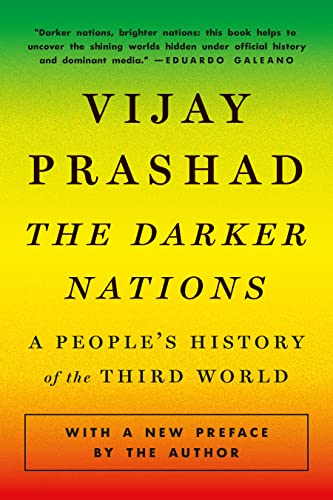 Book cover with yellow-to-orange gradient background and black text titled The Darker Nations.