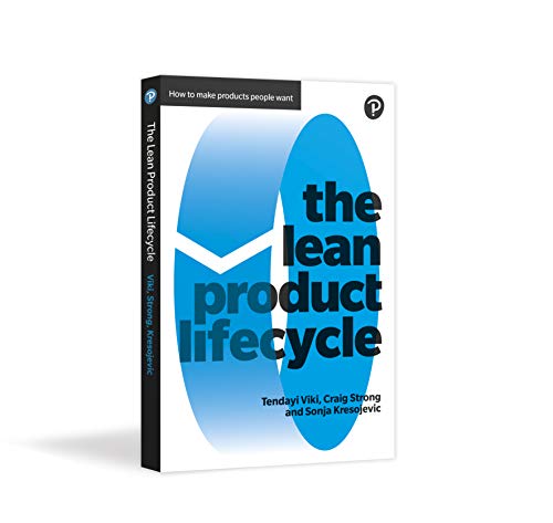 Book cover: "The Lean Product Lifecycle" with blue and white design.