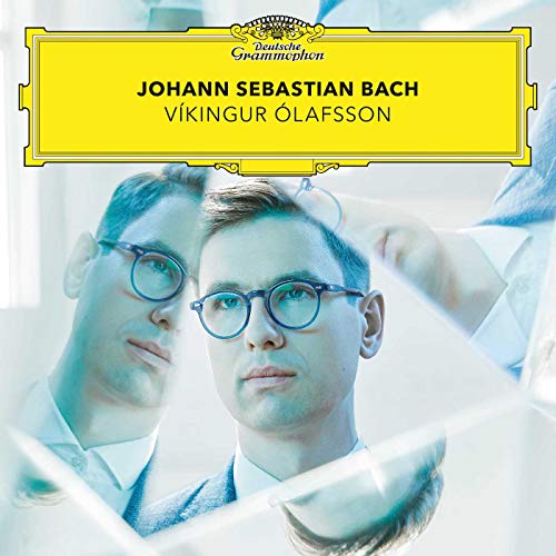 Album cover showing Víkingur Ólafsson with multiple reflections and the Deutsche Grammophon yellow logo.