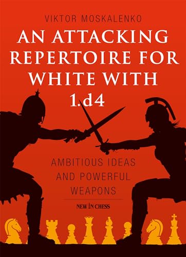 Book cover with orange background featuring two silhouetted warriors sword fighting above chess pieces.