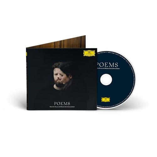 CD case and disc for “Poems” by Viktor Orri Árnason & Alfheiður Erla Guðmundsdóttir.