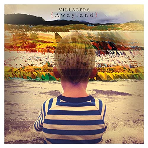 Album cover for Villagers' "Awayland" featuring a boy’s back and landscape.