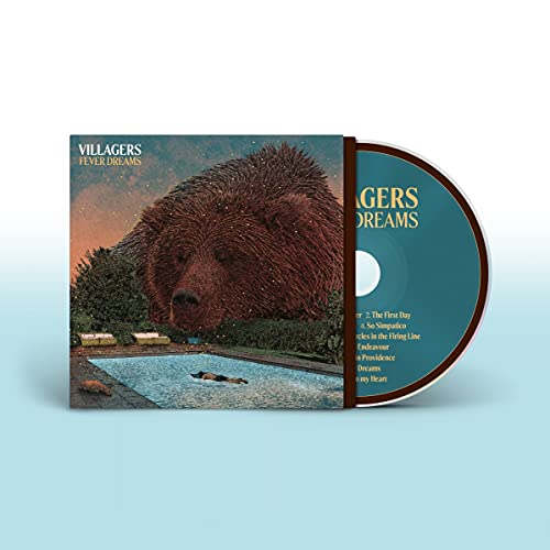 Villagers - Fever Dreams" CD case with a bear image and open disc.