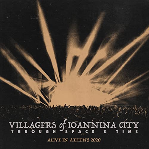 Concert crowd silhouette under bright stage lights with band and album title text below.