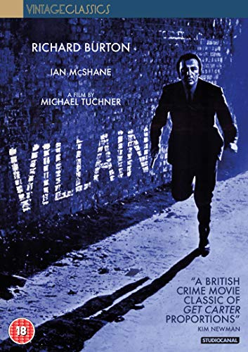 DVD cover for "Villain" featuring a man running on a street.