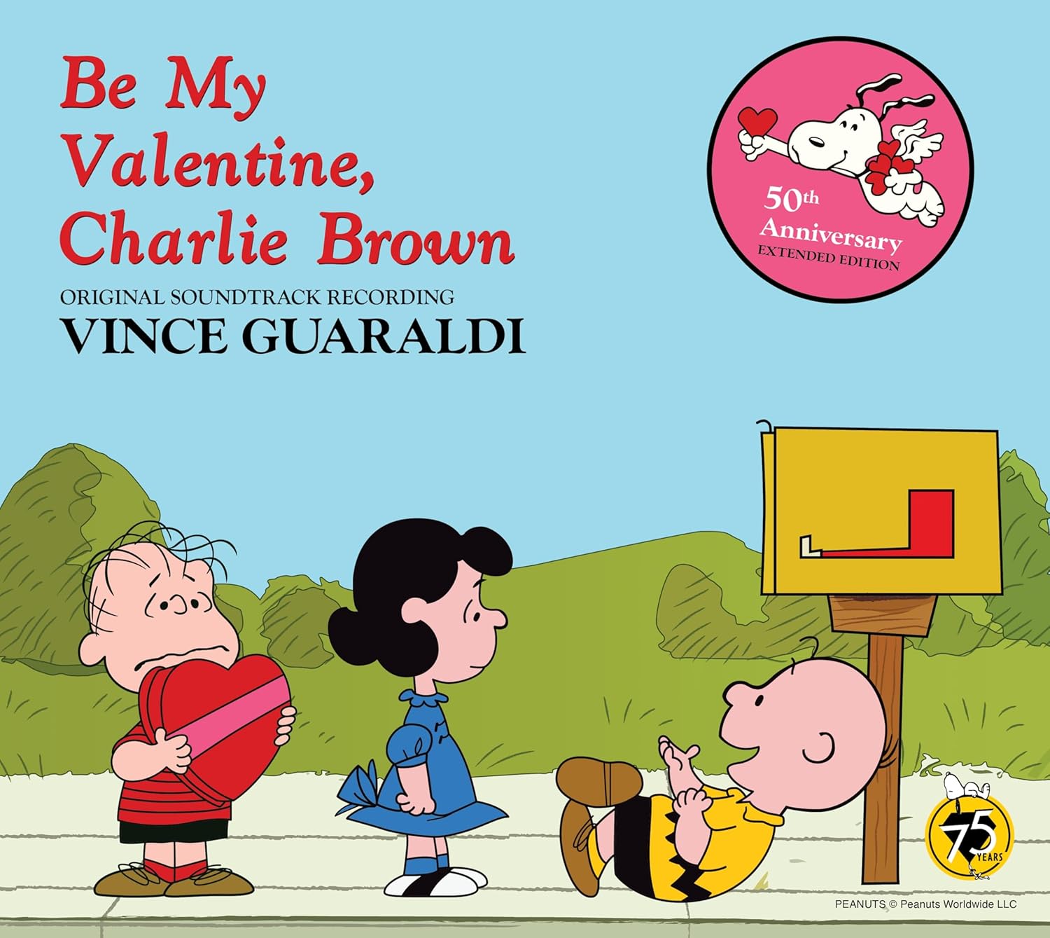 CD cover for "Be My Valentine, Charlie Brown" featuring Peanuts characters.