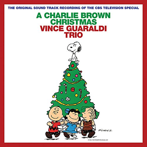 “A Charlie Brown Christmas” CD cover with Snoopy and the Peanuts gang.