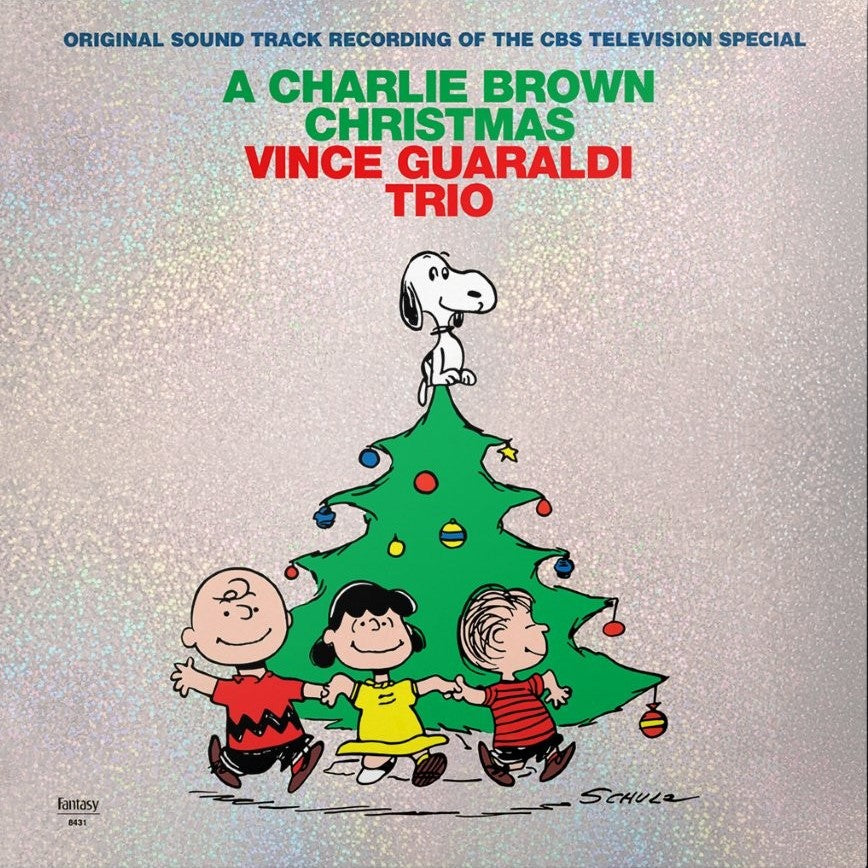 Album cover for "A Charlie Brown Christmas" featuring Peanuts characters.