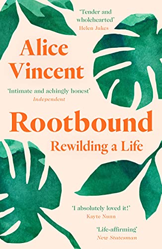 Book cover for "Rootbound" by Alice Vincent, featuring green leaves.